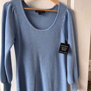 Boston Proper Sky Blue Knit Top sweater dress